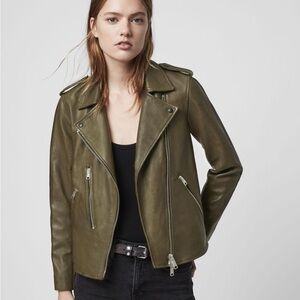 🎉HP NWT All Saints Leather Moto Jacket